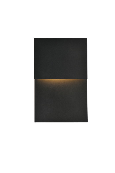 Elegant Lighting - LDOD4029BK - LED Outdoor Wall Lamp - Raine - black