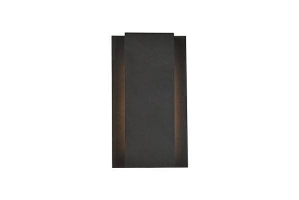 Elegant Lighting - LDOD4033BK - LED Outdoor Wall Lamp - Raine - black