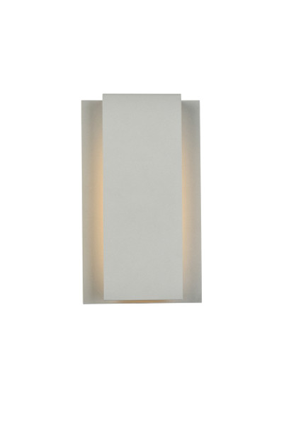 Elegant Lighting - LDOD4033S - LED Outdoor Wall Lamp - Raine - Silver