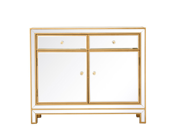 Elegant Lighting - MF72002G - Nightstand - REFLEXION - Antique gold
