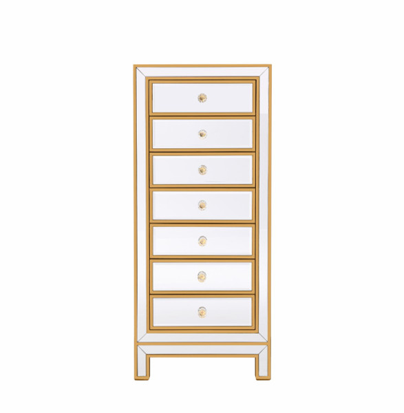 Elegant Lighting - MF72047G - Lingerie Chest - REFLEXION - Antique gold