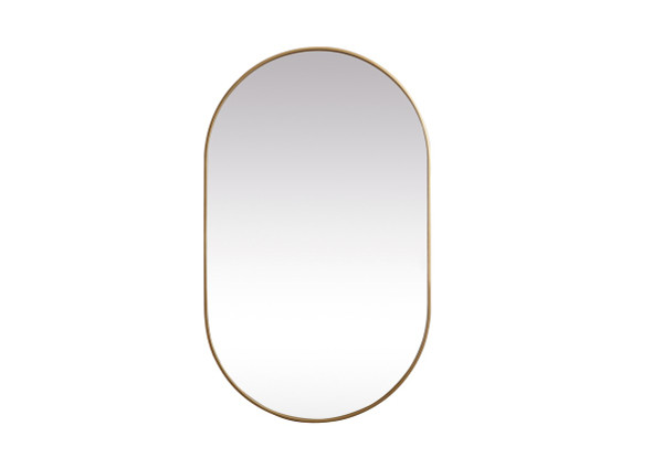Elegant Lighting - MR2A3660BRS - Mirror - Asha - Brass