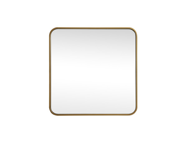 Elegant Lighting - MR802424BR - Mirror - Evermore - Brass
