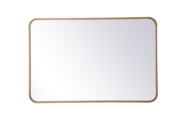 Elegant Lighting - MR802436BR - Mirror - Evermore - Brass
