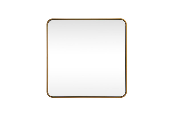 Elegant Lighting - MR803030BR - Mirror - Evermore - Brass