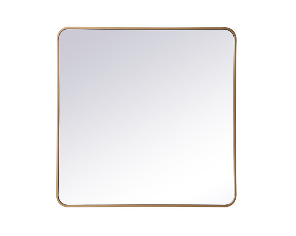Elegant Lighting - MR803636BR - Mirror - Evermore - Brass
