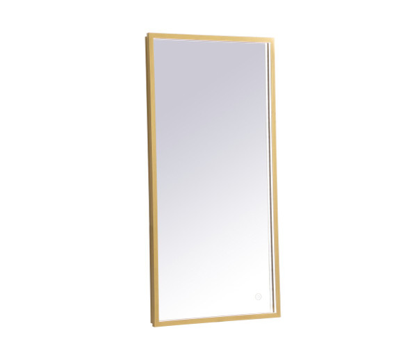 Elegant Lighting - MRE61836BR - LED Mirror - Pier - Brass