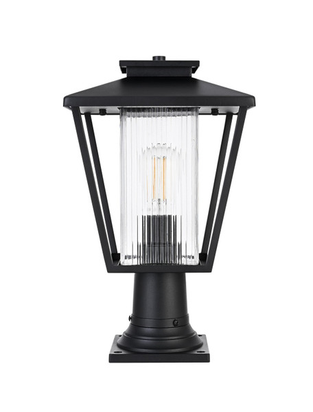 Elegant Lighting - OD306P17BK - One Light Outdoor Post Mount - Gaul - Black