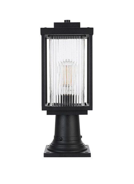 Elegant Lighting - OD308P17BK - One Light Outdoor Post Mount - Ludlow - Black