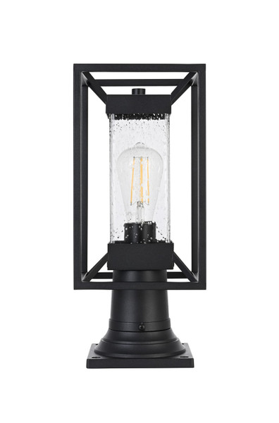 Elegant Lighting - OD329P16BK - One Light Outdoor Post Mount - Willington - Black