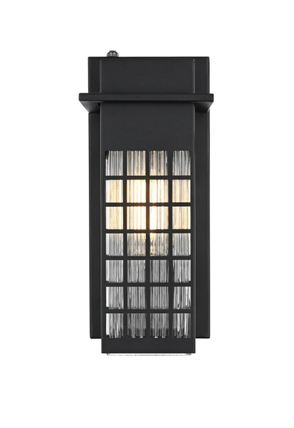 Elegant Lighting - OD360W12BK - One Light Outdoor Wall Sconce - Palmer - Black