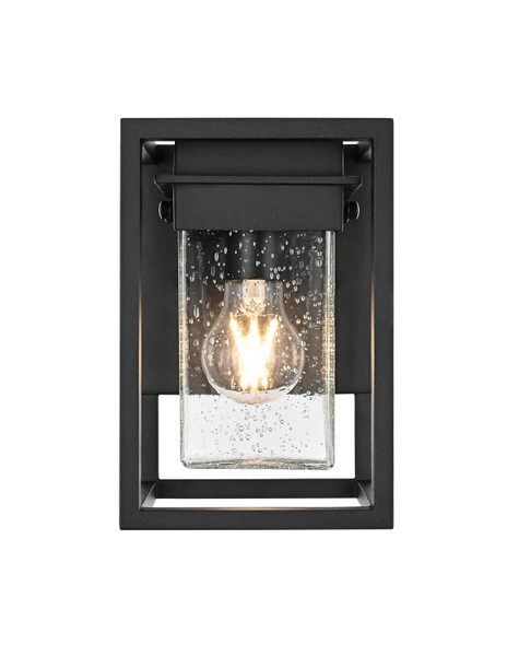 Elegant Lighting - OD366W9BK - One Light Outdoor Wall Sconce - Morse - Black