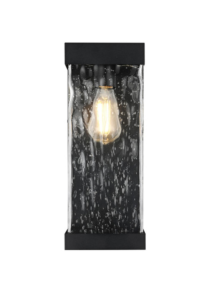 Elegant Lighting - OD371W16BK - One Light Outdoor Wall Sconce - Thompson - Black