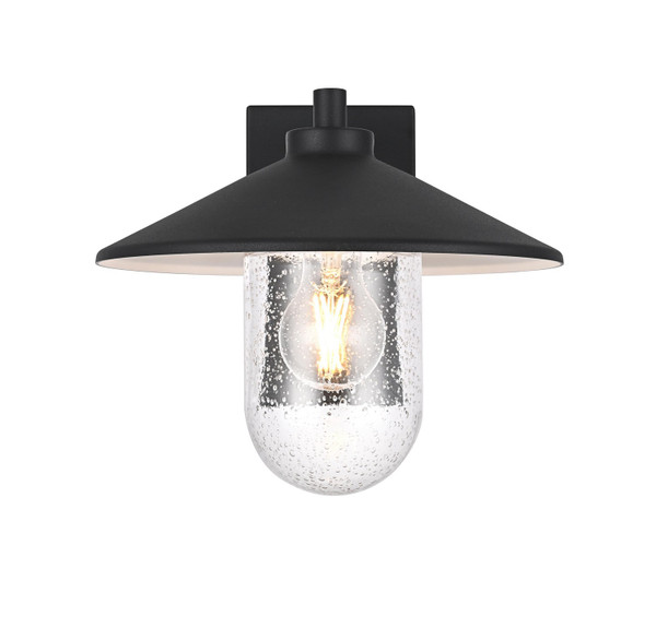 Elegant Lighting - OD416W10BK - One Light Outdoor Wall Sconce - Scott - Black