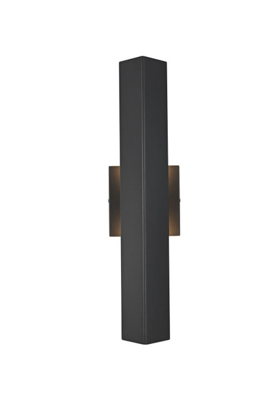 Elegant Lighting - OD505W18BK - LED Outdoor Wall Sconce - Troy - Black