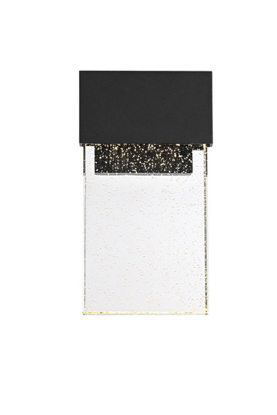 Elegant Lighting - OD603W11BK - LED Outdoor Wall Sconce - Ronin - Black and Clear