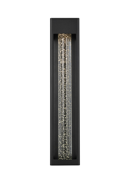 Elegant Lighting - OD604W27BK - LED Outdoor Wall Sconce - Amaris - Black and Clear
