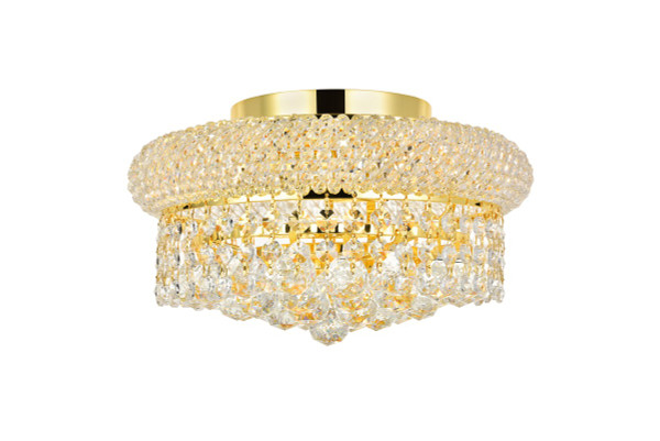 Elegant Lighting - V1800F12G/RC - Four Light Flush Mount - Primo - Gold
