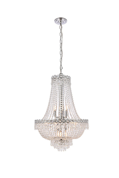 Elegant Lighting - V1900D20C/RC - 12 Light Chandelier - Century - Chrome