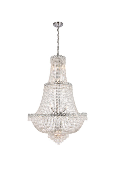 Elegant Lighting - V1900G30C/RC - 17 Light Chandelier - Century - Chrome