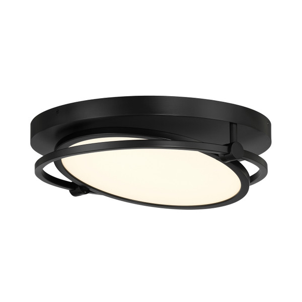 George Kovacs - P5546-66A-L - LED Flush Mount - Studio 23 - Coal Black