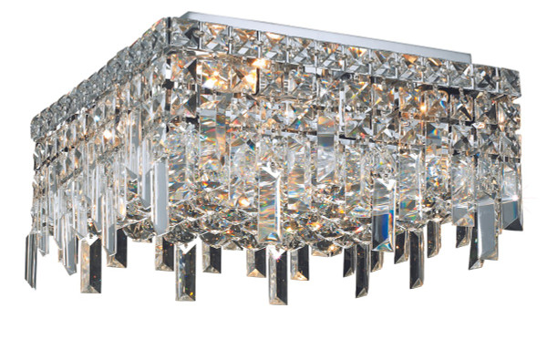 Elegant Lighting - V2033F12C/RC - Four Light Flush Mount - Maxime - Chrome