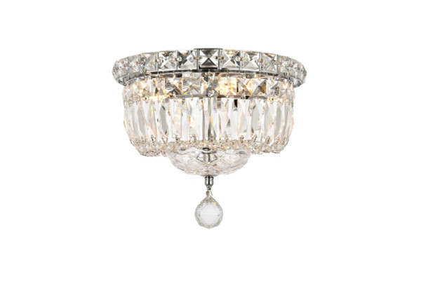 Elegant Lighting - V2528F10C/RC - Four Light Flush Mount - Tranquil - Chrome