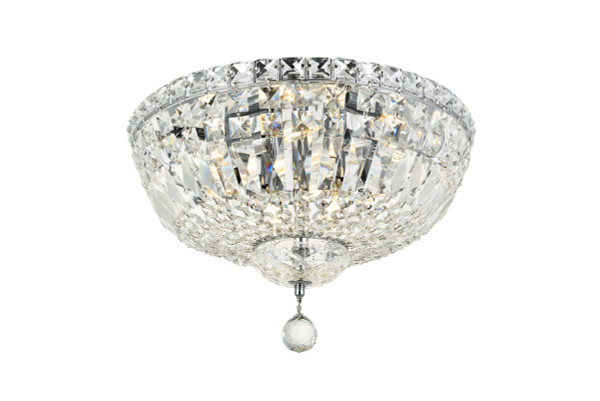 Elegant Lighting - V2528F16C/RC - Six Light Flush Mount - Tranquil - Chrome