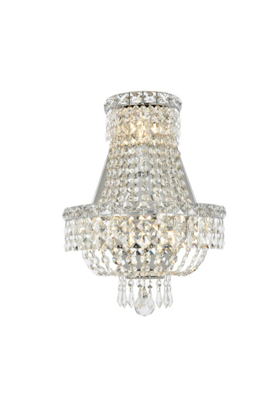Elegant Lighting - V2528W12C/RC - Three Light Wall Sconce - Tranquil - Chrome