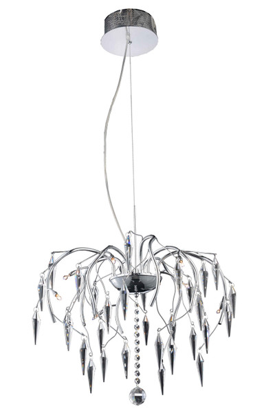Elegant Lighting - V5008D20C/EC - Eight Light Chandelier - Amour - Chrome