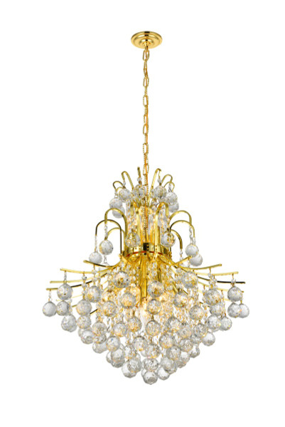 Elegant Lighting - V8002D22G/RC - 11 Light Chandelier - Toureg - Gold