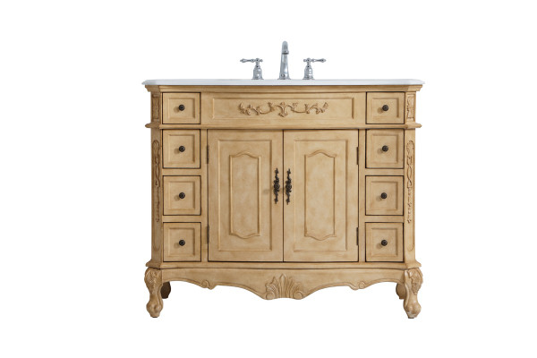 Elegant Lighting - VF10142AB-VW - Single Bathroom Vanity - Danville - Antique beige