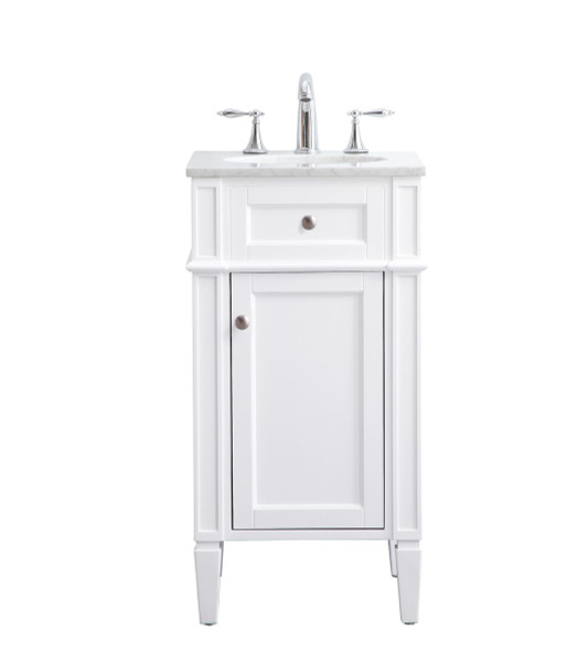 Elegant Lighting - VF12518WH - Single Bathroom Vanity Set - Park Avenue - white