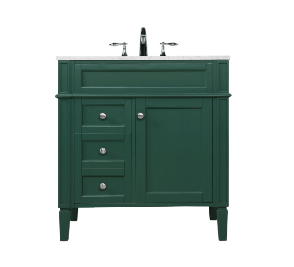 Elegant Lighting - VF12532GN - Single Bathroom Vanity - Park Avenue - green