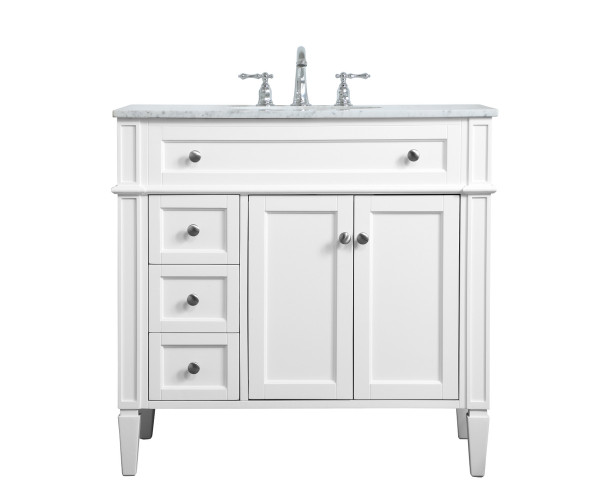 Elegant Lighting - VF12536WH - Single Bathroom Vanity - Williams - White