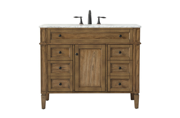 Elegant Lighting - VF12542DW - Single Bathroom Vanity - Park Avenue - driftwood