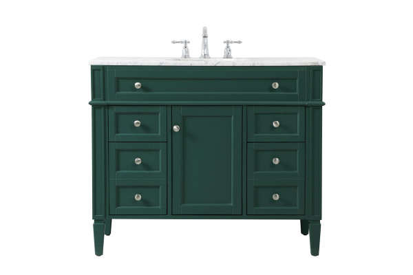 Elegant Lighting - VF12542GN - Single Bathroom Vanity - Park Avenue - green