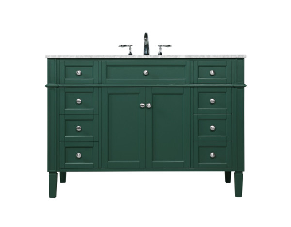 Elegant Lighting - VF12548GN - Single Bathroom Vanity - Park Avenue - green