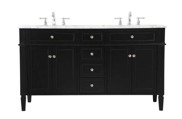 Elegant Lighting - VF12560DBK - Bathroom Vanity Set - Park Avenue - Black