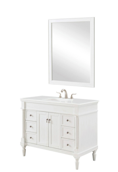 Elegant Lighting - VF13042AW-VW - Single Bathroom Vanity - Lexington - Antique white