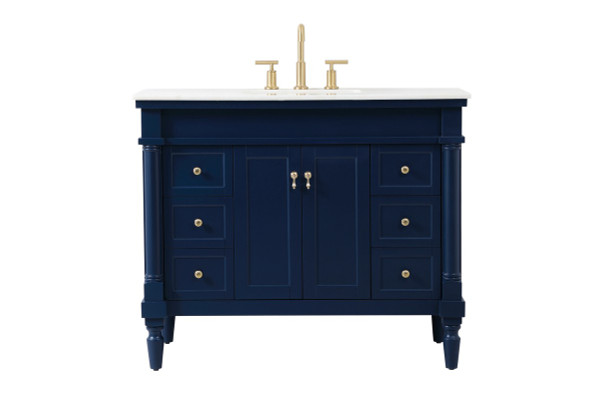 Elegant Lighting - VF13042BL - Vanity Sink Set - Lexington - blue
