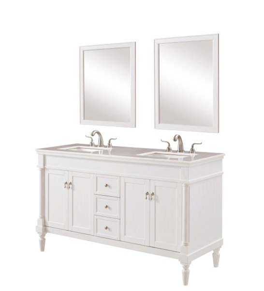 Elegant Lighting - VF13060DAW - Single Bathroom Vanity Set - Lexington - Antique white