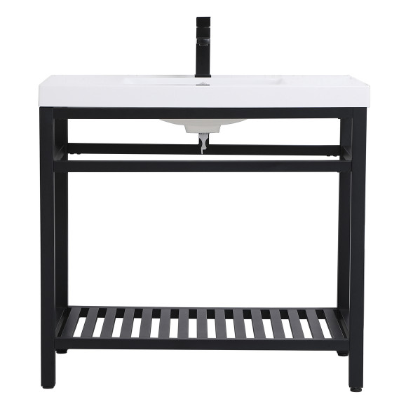 Elegant Lighting - VF14036BK - Single Bathroom Vanity - Raya - black