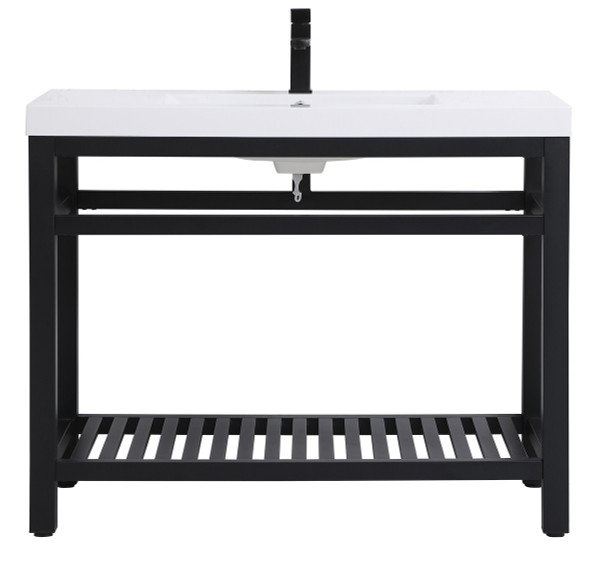Elegant Lighting - VF14042BK - Single Bathroom Vanity - Raya - black