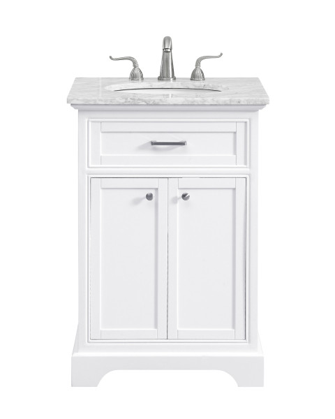 Elegant Lighting - VF15024WH - Single Bathroom Vanity Set - Americana - white