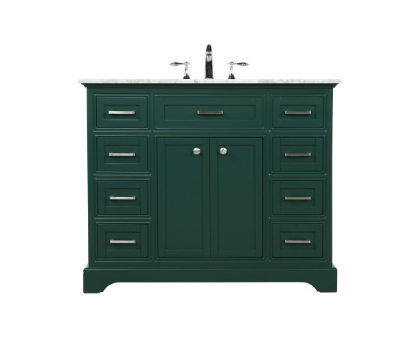 Elegant Lighting - VF15042GN - Single Bathroom Vanity - Americana - green
