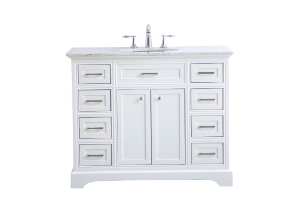 Elegant Lighting - VF15042WH - Single Bathroom Vanity Set - Americana - white