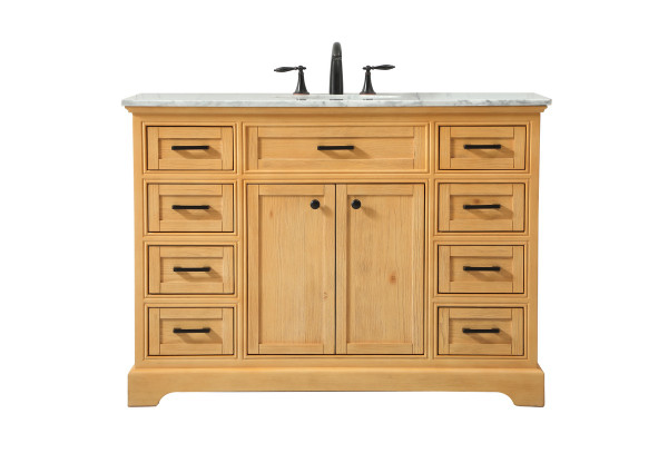 Elegant Lighting - VF15048NW - Single Bathroom Vanity - Americana - natural wood