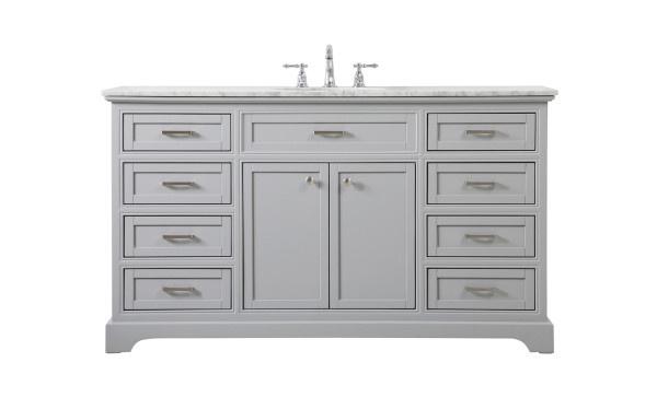Elegant Lighting - VF15060GR - Single Bathroom Vanity - Americana - grey