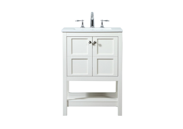 Elegant Lighting - VF16424WH - Vanity Sink Set - Theo - white